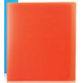 Letter Size 12 Page Presentation Book with Frosted Tangerine Orange Cover